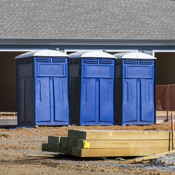 what is the maximum capacity for a single portable restroom in Dyess AR